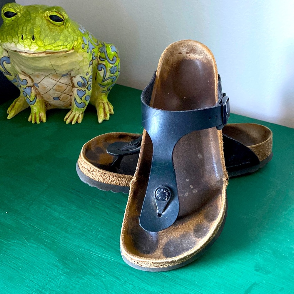 Black Birkenstock Gizeh Size Ladies 6